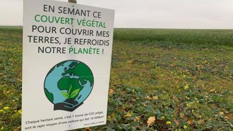 Unéal a implanté une cinquantaine de panneaux de ce type dans les départements du Nord, du Pas-de-Calais et dans le nord de celui de la Somme. © FRANÇOIS CARLU